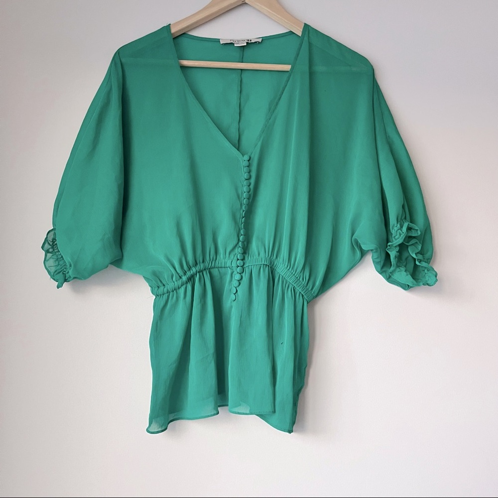 Mint Green Blouse